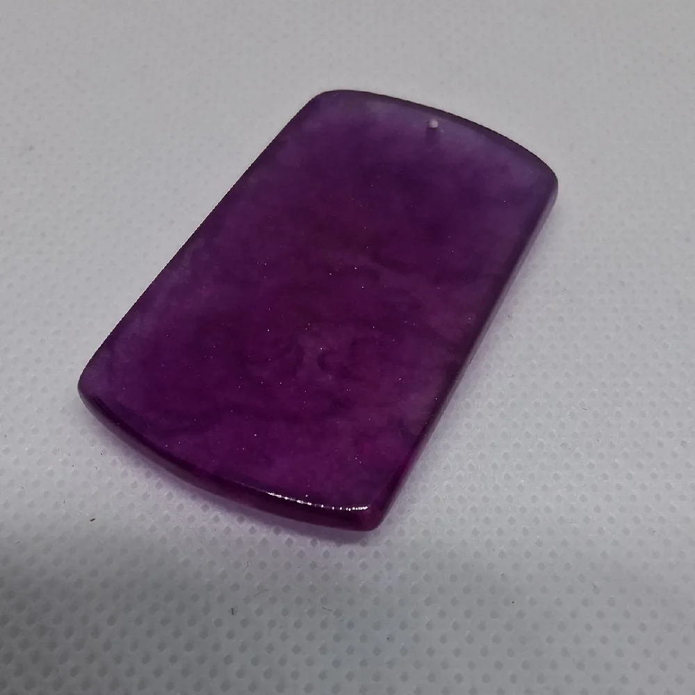 Purple Dragon Carved Pendant